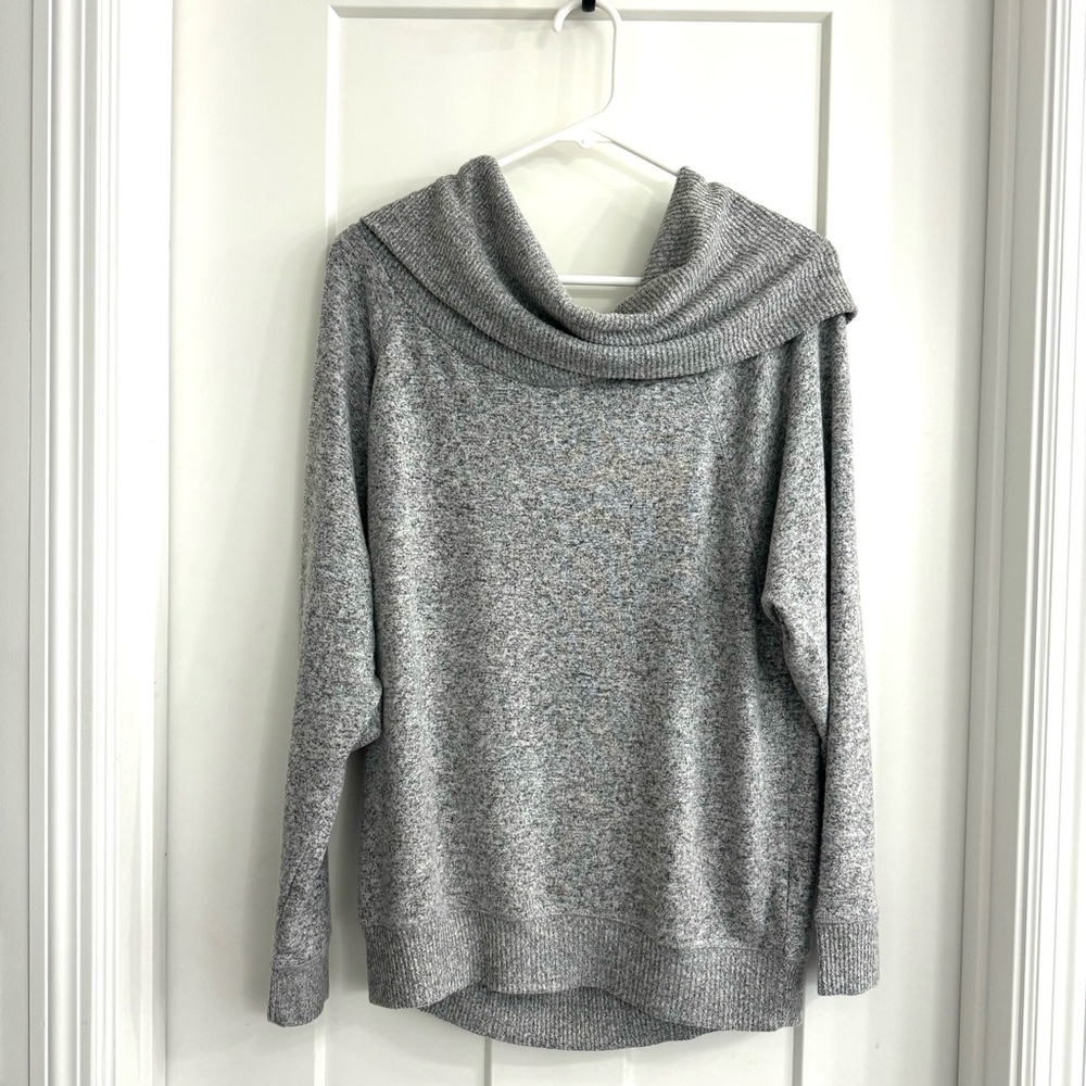 NWOT Express One Eleven Super Soft Cowl Neck Sweater, Gray, Small